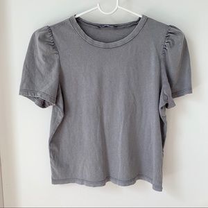 Zara Top with Gathered Shoulder seams
